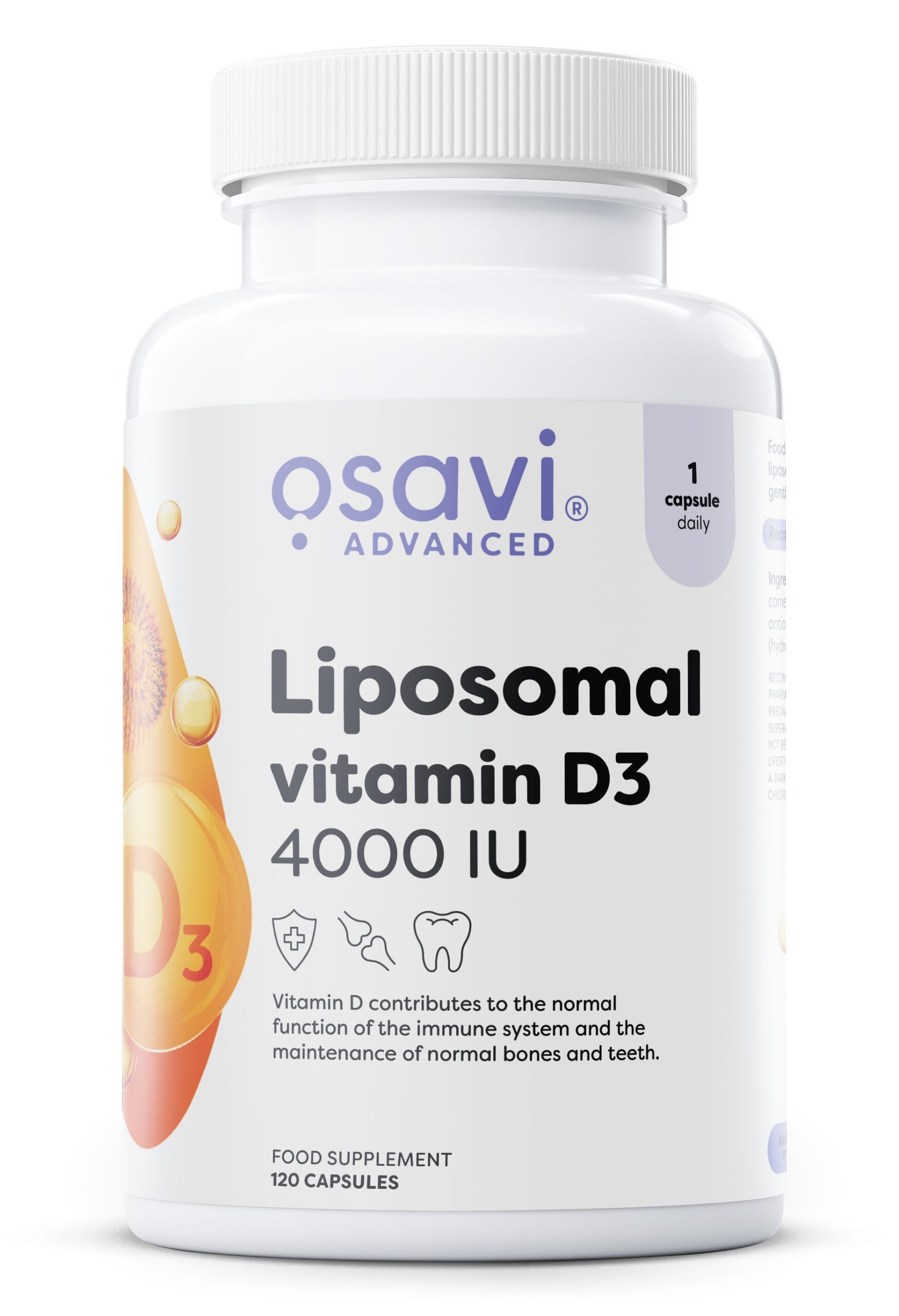 Osavi - Liposomalt D3-vitamin 4000 IE + 120 kapsler