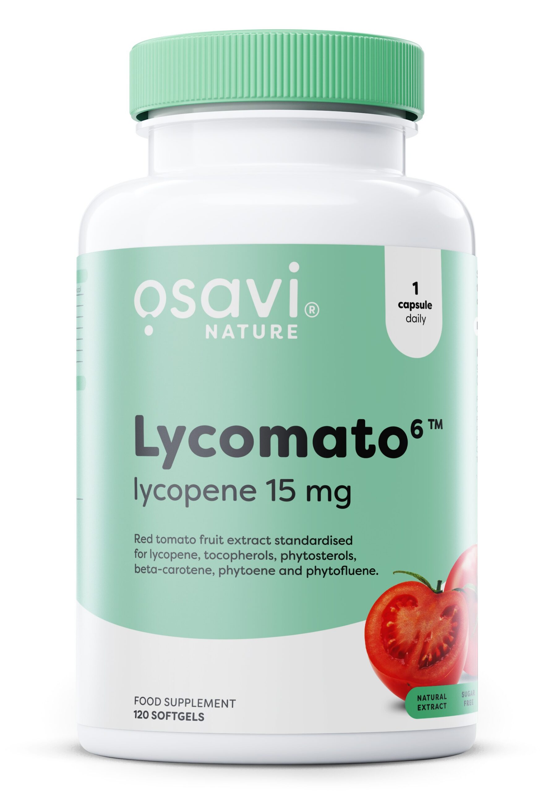Osavi - Lycomato lycopen, 15 mg + 120 bløde gelkapsler