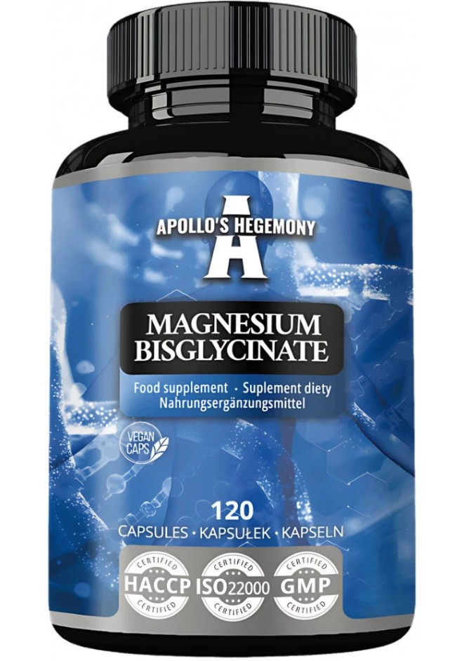 Apollo's Hegemony - Magnesium Bisglycinat + 120 vegetabilske kapsler billede