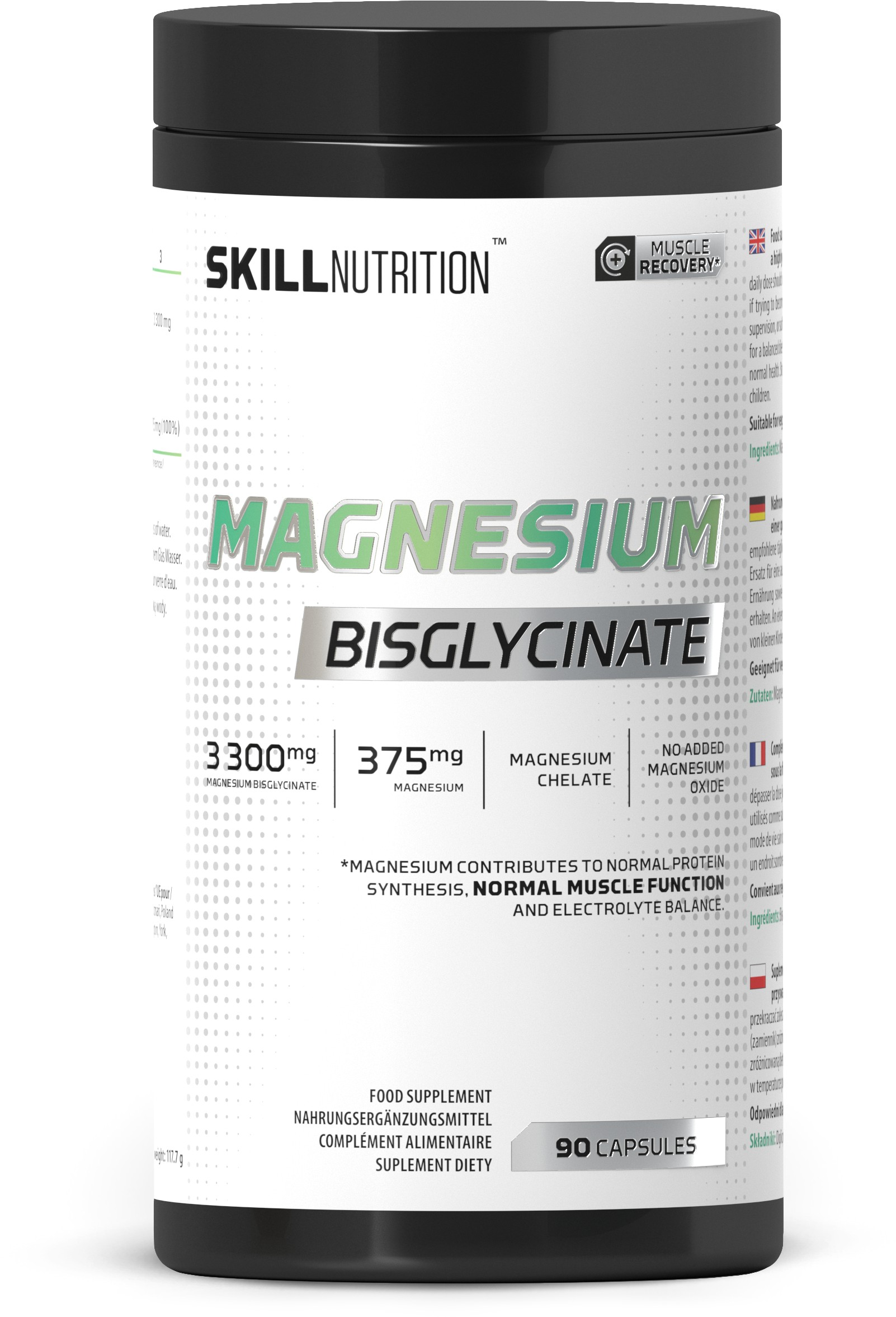 Skill Nutrition - Magnesiumbisglycinat + 90 kapsler
