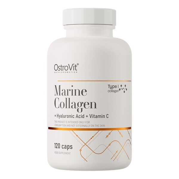 Ostrovit - Marint kollagen, hyaluronsyre og vitamin C + 120 kapsler