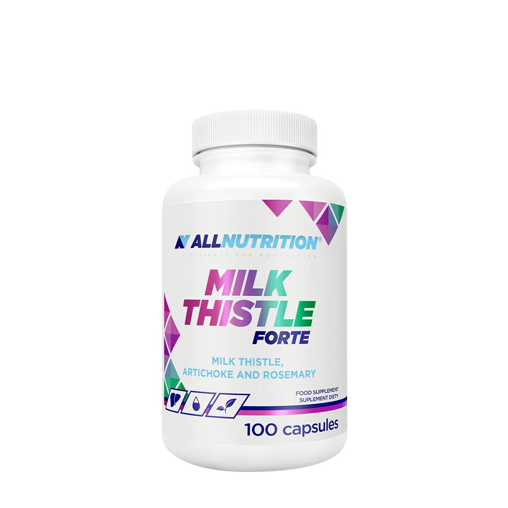 Allnutrition - Mælketistel Forte + 100 kapsler billede