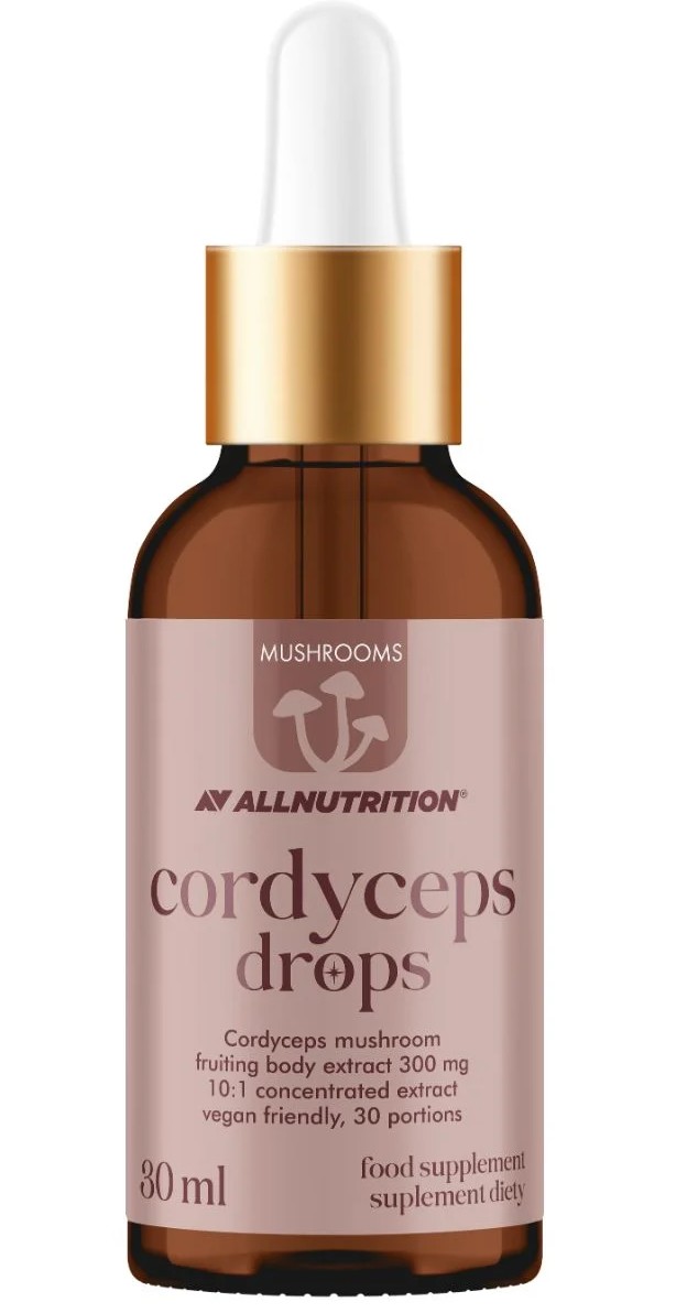 Allnutrition - Cordyceps-svampedråber + 300 mg - 30 ml