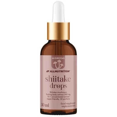 Allnutrition - Shiitake-dråber + 300 mg, 30 ml billede