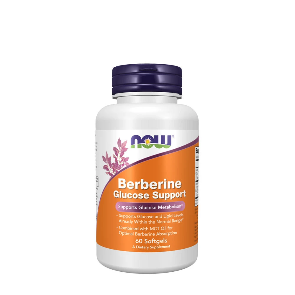 NOW Foods - Berberin glukosestøtte + 60 kapsler