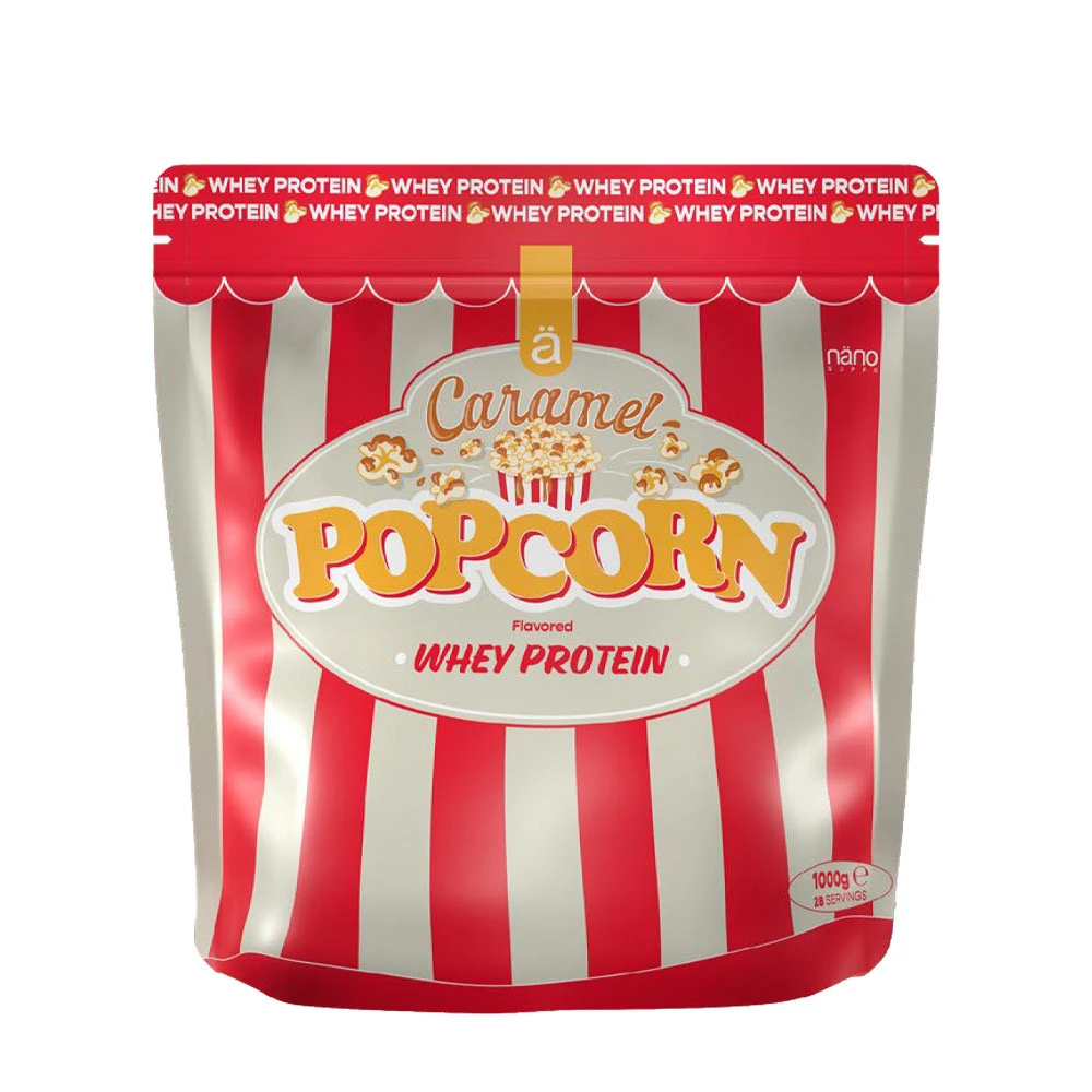 Nanosupps - Wheyprotein Karamel Popcorn + 1000 g