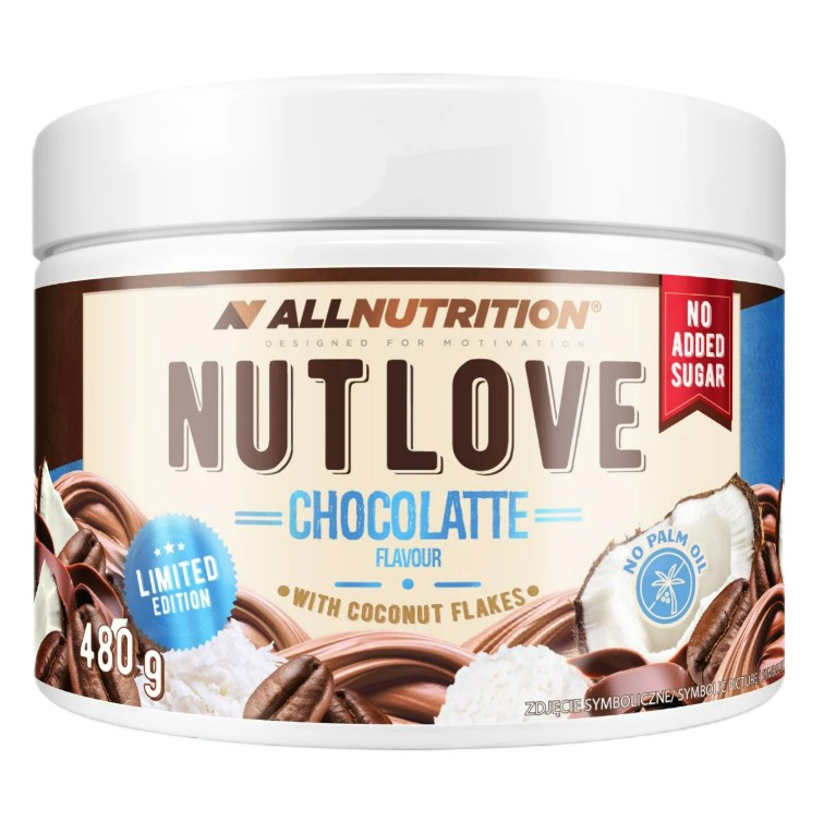 Allnutrition - Nutlove Chocolatte med kokosflager + 480 g