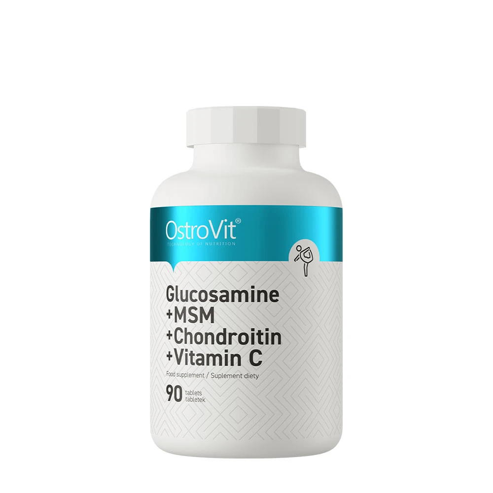 Ostrovit - Glucosamin + MSM + Kondroitin + C-vitamin + 90 tabletter