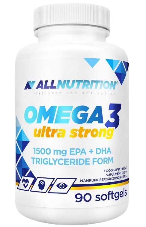 Allnutrition - Omega-3 Ultra Stærk + 90 gelkapsler