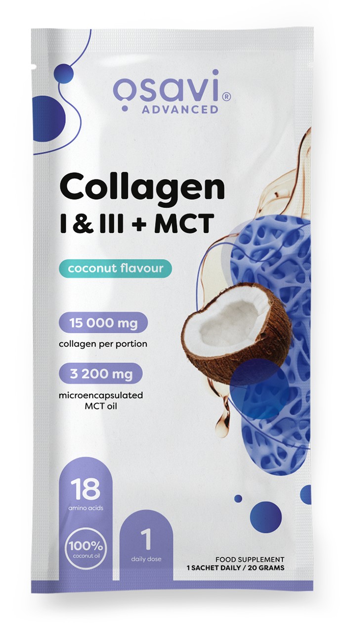 Osavi - Kollagen I og III + MCT, kokos + 20 g (1 portion)