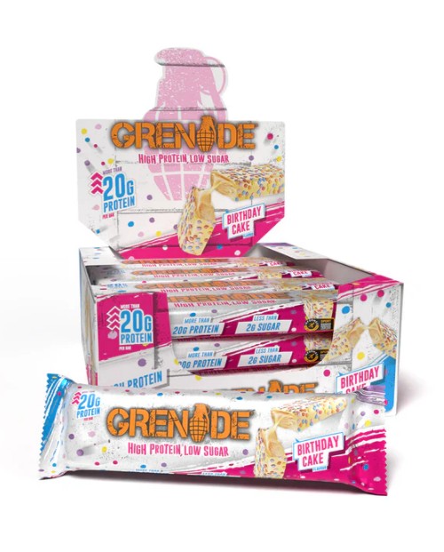 Grenade - Proteinbar, Lagkage-smag + 12 x 60 g