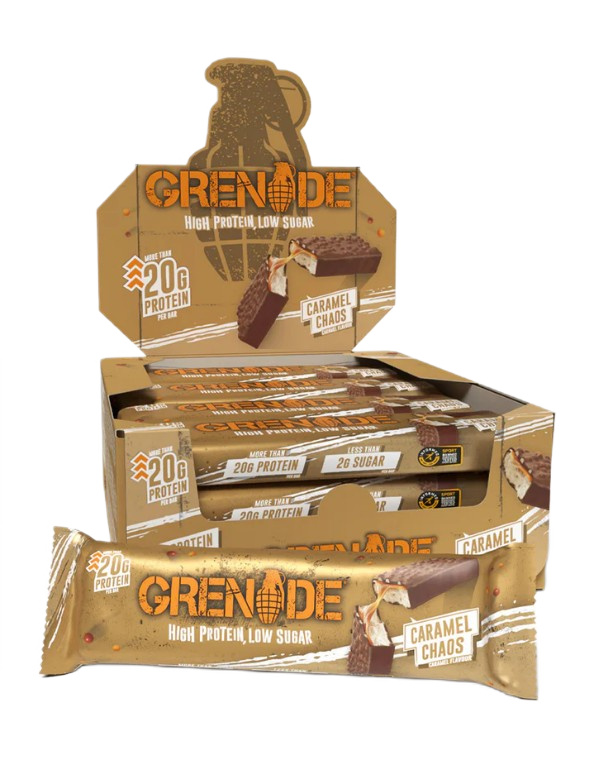 Grenade - Proteinbarer Karamel Kaos + 12 × 60 g
