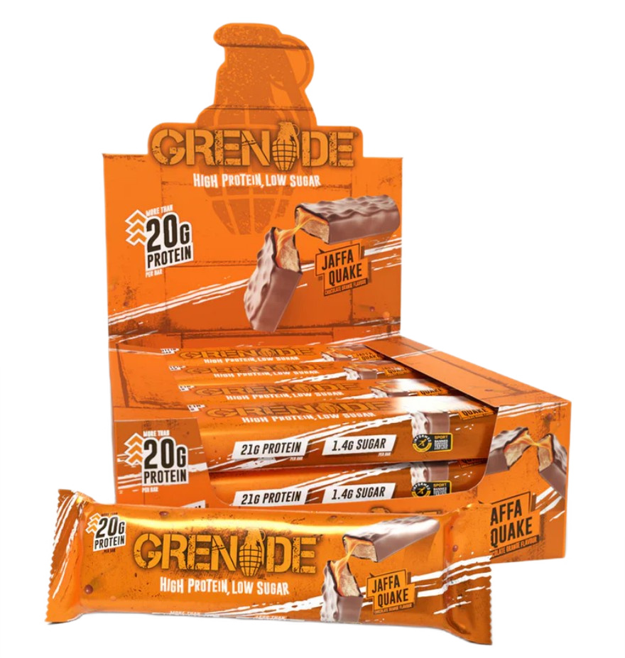 Grenade - Proteinbarer Grenade - Jaffa Quake + 12 × 60 g