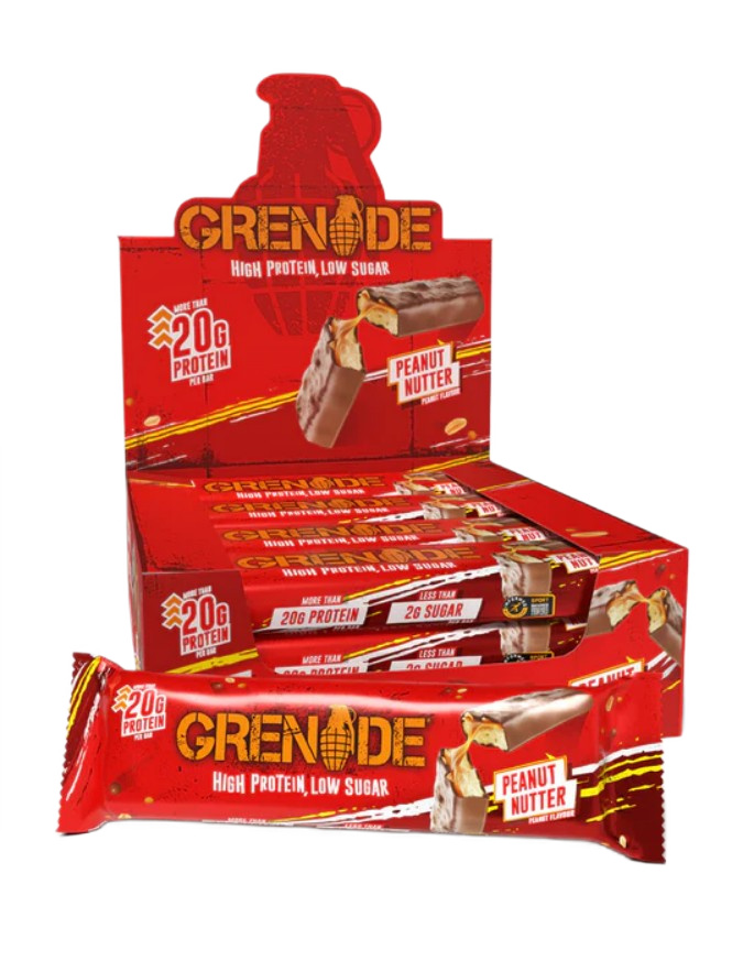 Grenade - Proteinbarer jordnødde-smør + 12 × 60 g