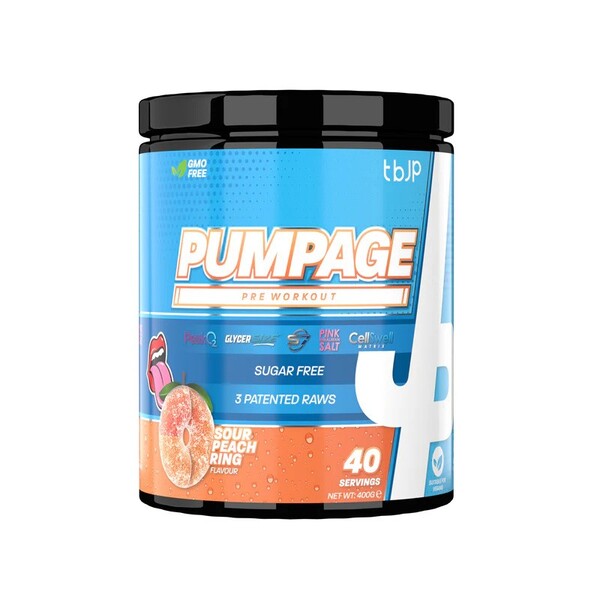Trained by JP - Pumpage, syrlig ferskenring + 400g