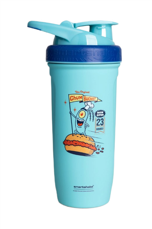 SmartShake - Reforce rustfrit stål - SvampeBob Firkant, Chum Bucket - 900 ml