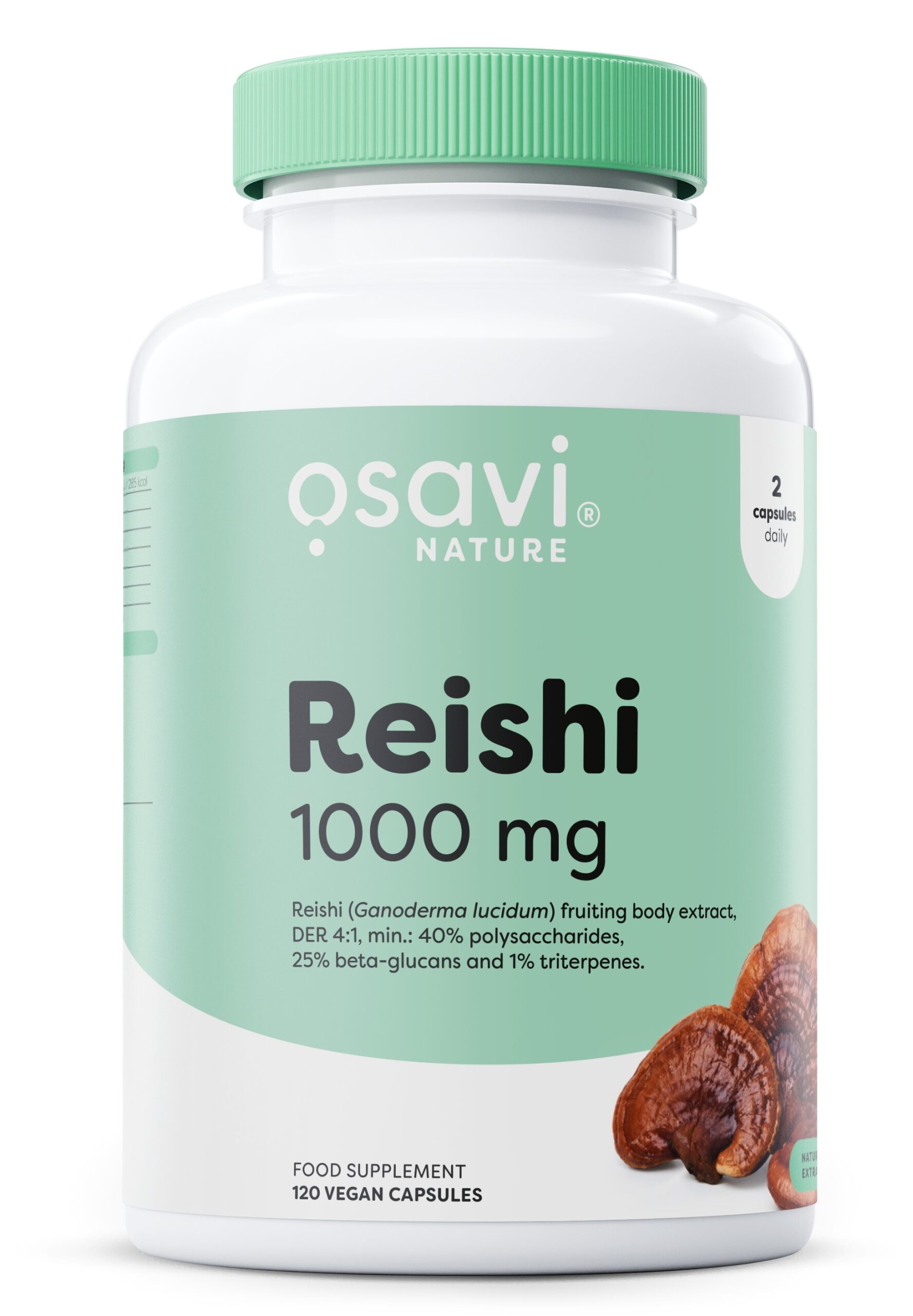 Osavi - Reishi 1000 mg + 120 veganske kapsler billede