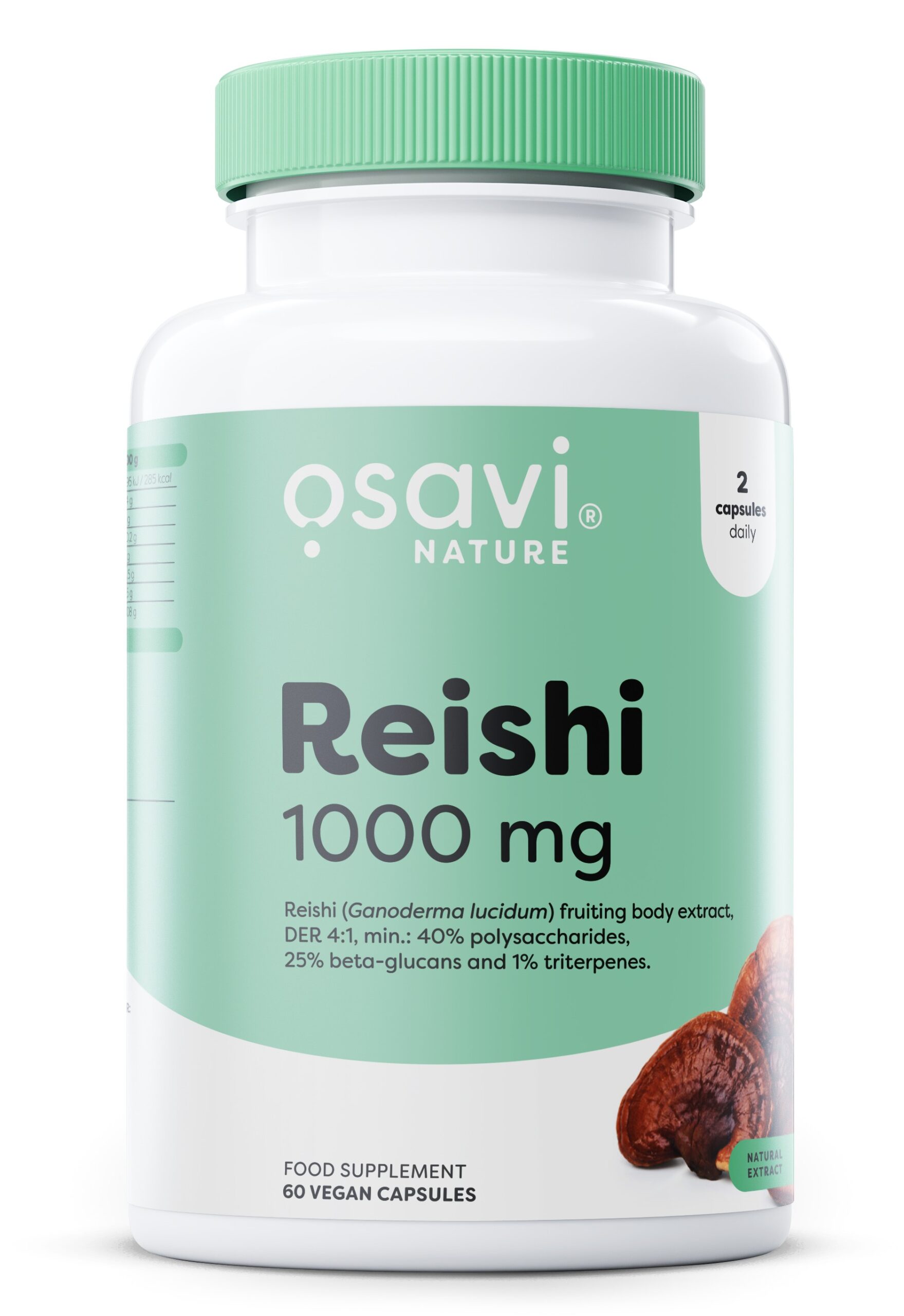 Osavi - Reishi 1000 mg + 60 veganske kapsler