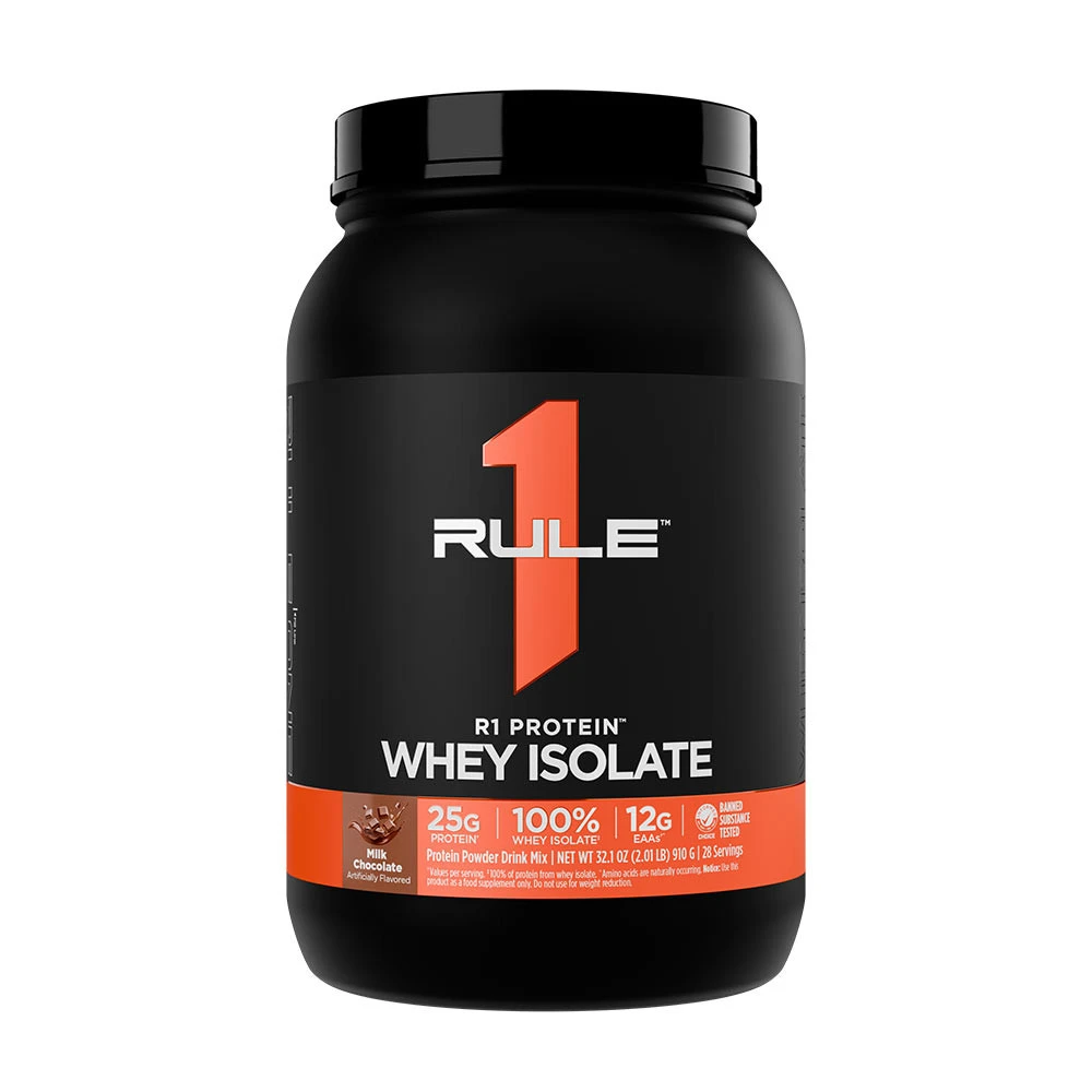 Rule1 - R1 Protein Whey Isolate Mælkechokolade + 2 lbs