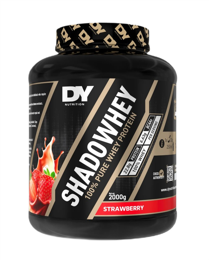 Dorian Yates - ShadoWhey 100% ren wheyprotein, Jordbær + 2000g