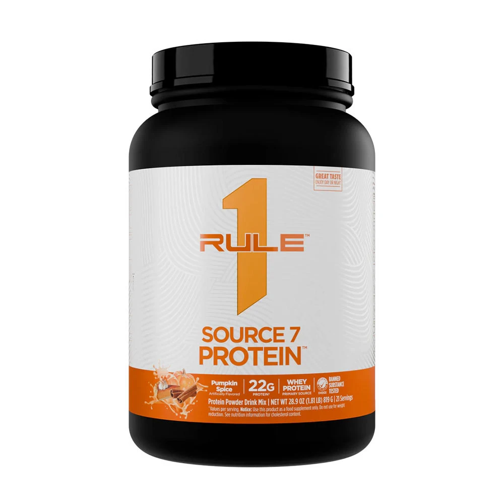 Rule One - Source7 Protein, Græskar-krydderi + 819 g