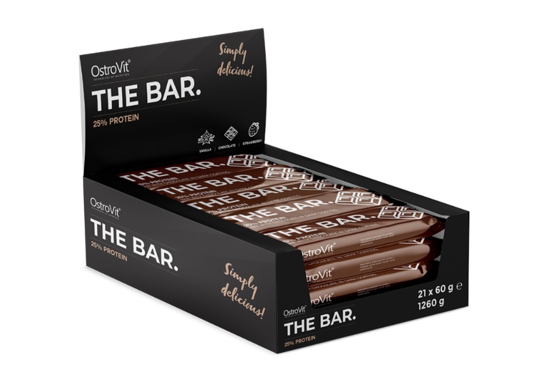 Ostrovit - The Bar 25% Protein, Chokolade - 21 x 60g