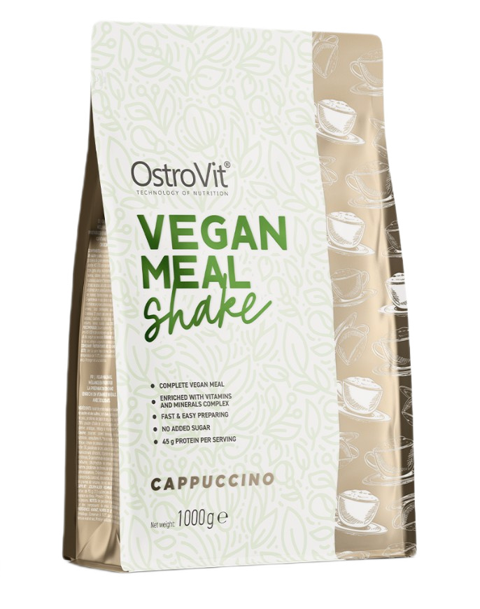 Ostrovit - Vegansk måltidsshake Cappuccino + 1000 g
