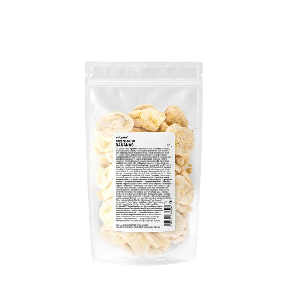 Vilgain - Frysetørrede bananer 50 g