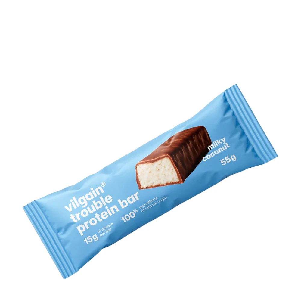 Vilgain - Trouble Protein Bar Milky Coconut + 55 g