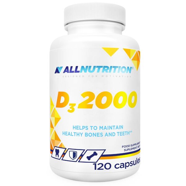 Allnutrition - Vit D3 2000, 2000 IU - 120 kapsler