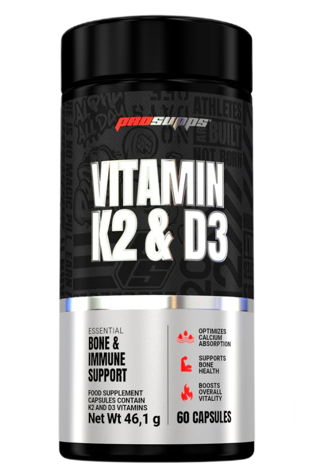 ProSupps - Vitamin K2 og D3 + 60 kapsler