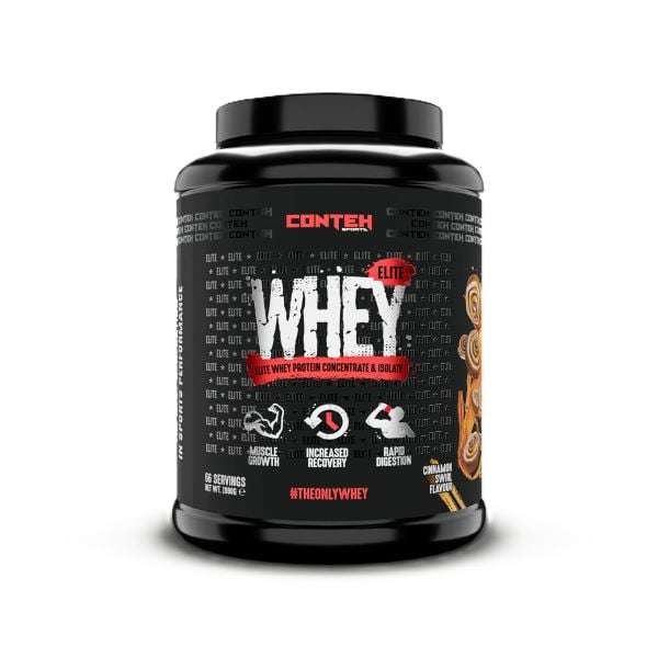 Conteh Sports - Whey Elite, Kanelsmag + 1980 g