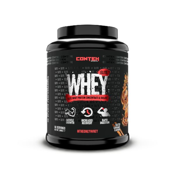 Conteh Sports - Whey Elite Saltet karamel + 1980 g