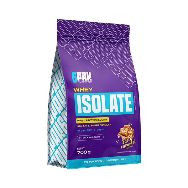 6PAK - Whey-isolat Saltet karamel + 700g