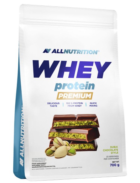 Allnutrition - Wheprotein Premium, Dubai Chokolade + 700g