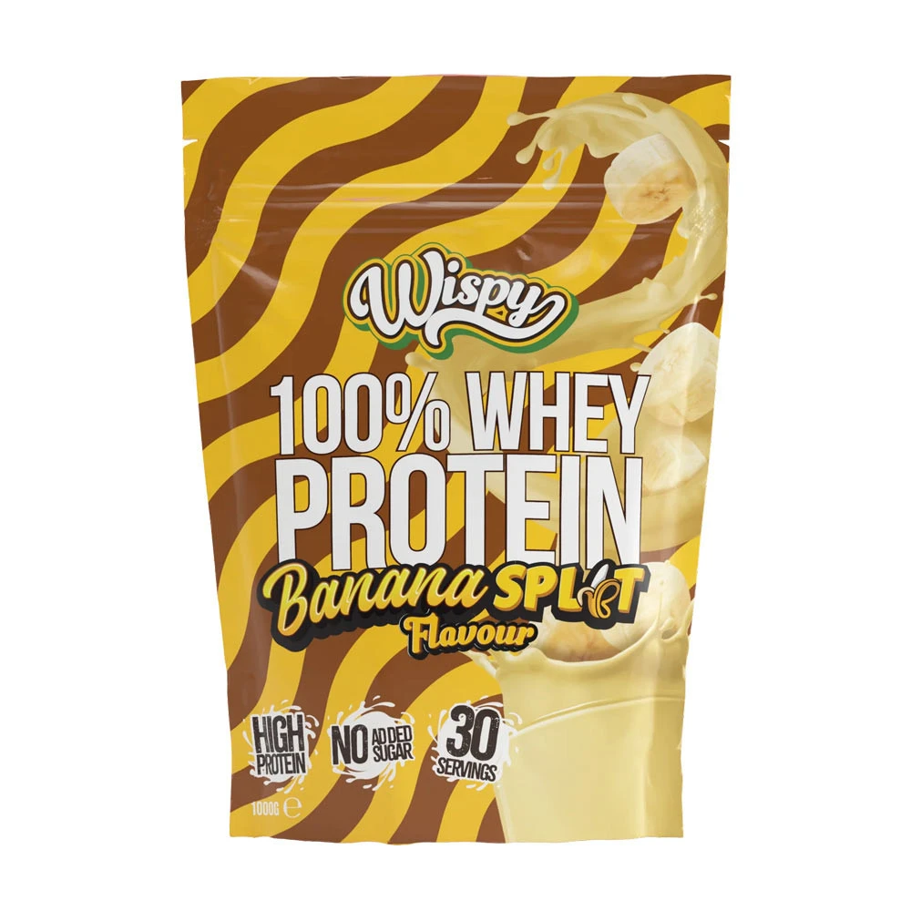 Wispy - Wheyprotein + 1000 g Banana Split billede