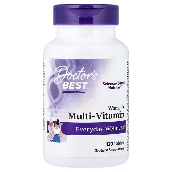 Doctor's Best - Kvinders multivitamin + 120 tabletter