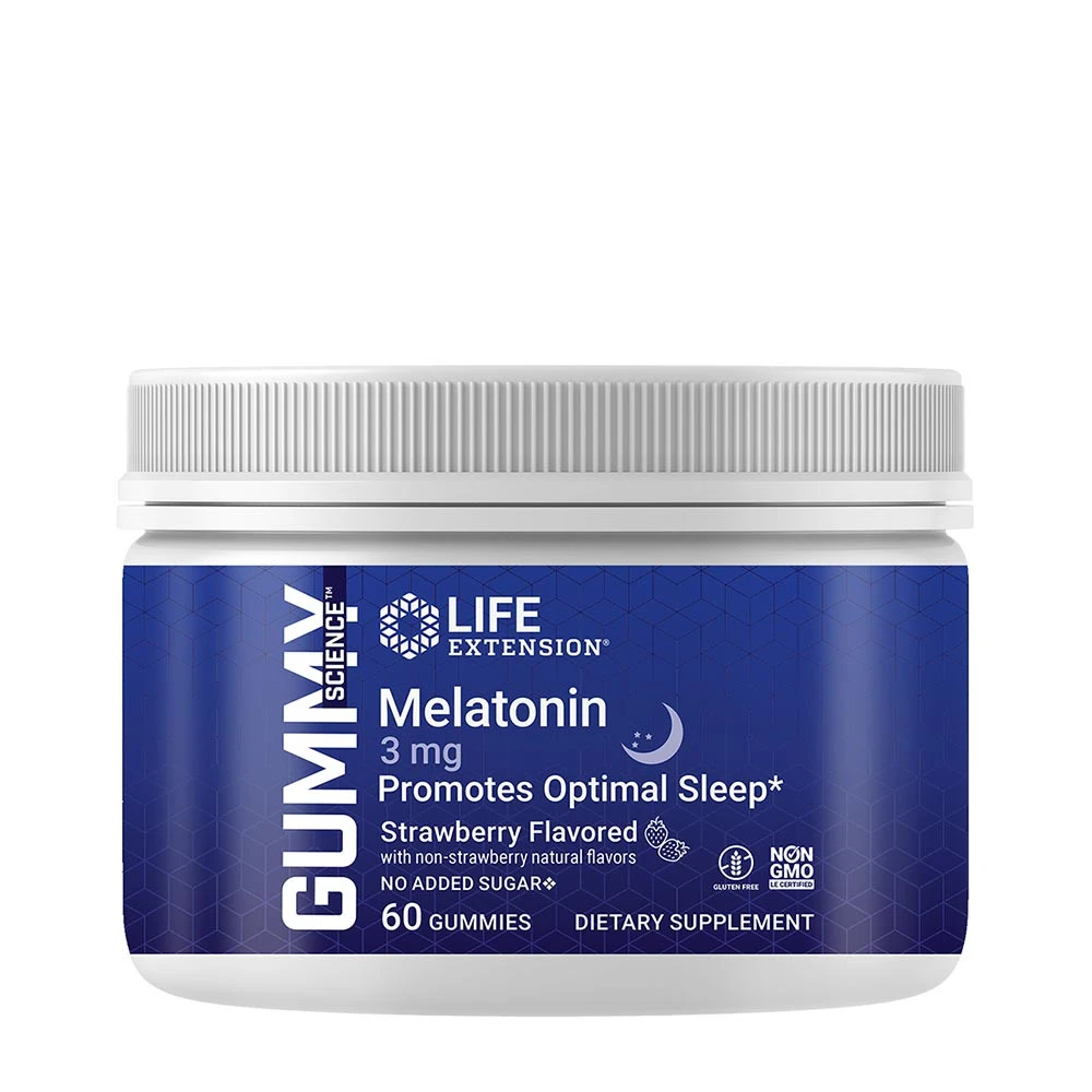Gummy Science - Melatonin-gummier med jordbærsmag + 60 gummier billede