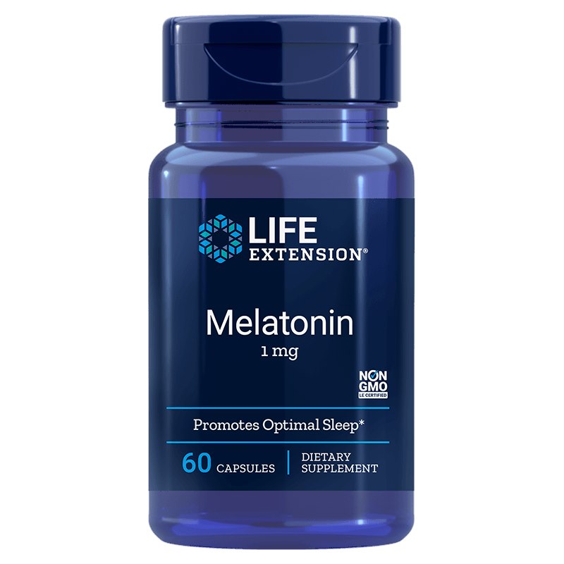 Life Extension - melatonin 1 mg, 60 kapsler billede