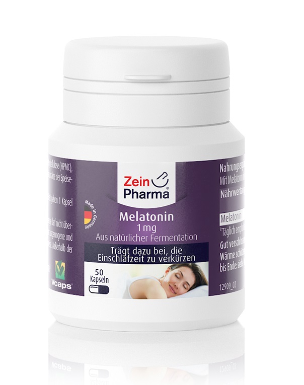 Melatonin - 1 mg, 50 kapsler billede