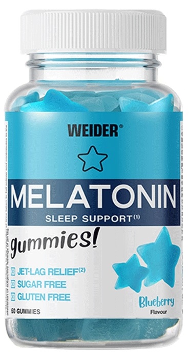 Weider - Melatonin, Blåbær + 60 gummier billede