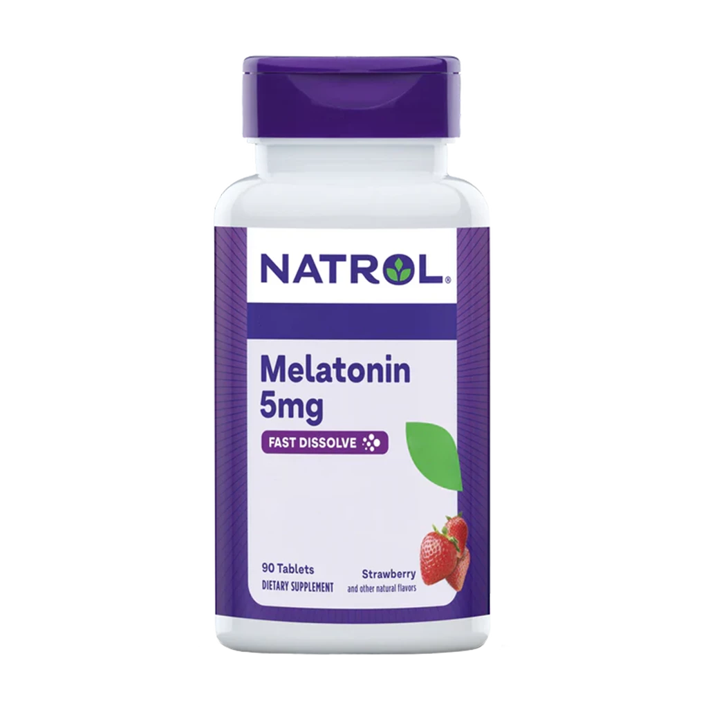 BioTechUSA - Melatonin hurtigt opløselig jordbær 5 mg