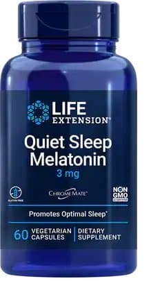 Stille Søvn - Melatonin + 3 mg - 60 vegetabilske kapsler billede