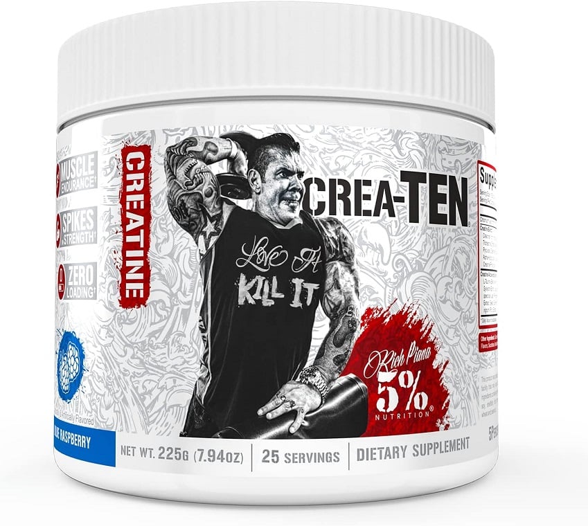 5% Nutrition - Crea-TEN Legendary Series Blå Hindbær 225g