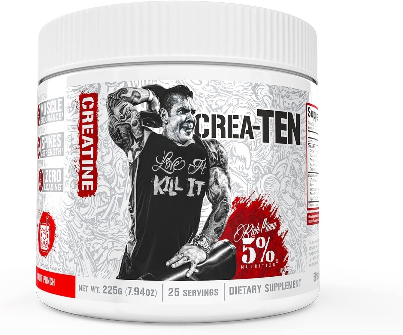 5% Nutrition - Crea-TEN Legendary Series Fruit Punch 225g