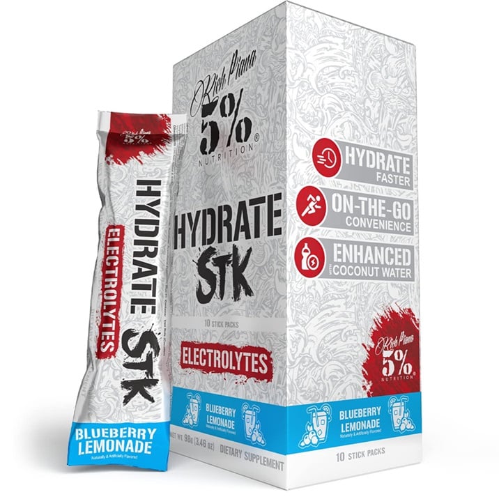 5% Nutrition - Hydrate - Legendary Series Stick Packs, Blueberry Lemonade - 10 x 9g