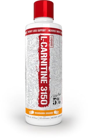 5% Nutrition - Liquid L-Carnitine 3150 - Legendary Series, Mandarin Orange - 473 ml.