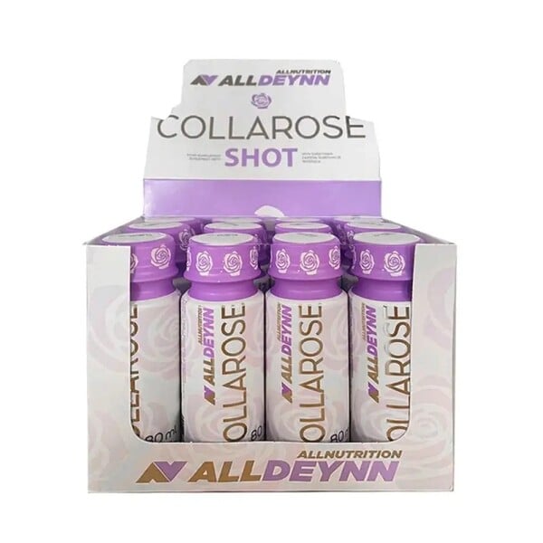 Allnutrition - AllDeynn Collarose Shot Hindbær Vild Jordbær 12 x 80 ml