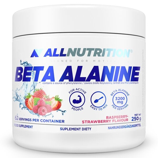 Allnutrition - Beta Alanin Hindbær Jordbær 250g