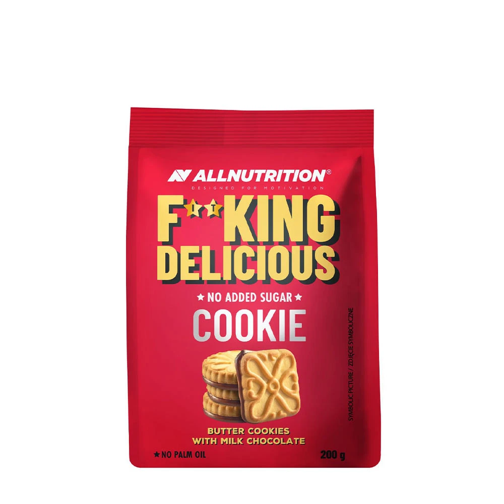 Allnutrition - Fitking Delicious Cookie, Butter Cookies with Milk Chocolate - 200g